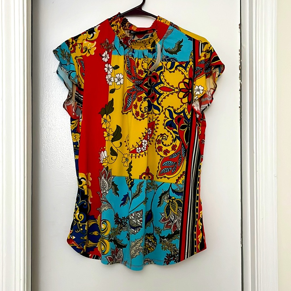 Mock Neck Blouse
